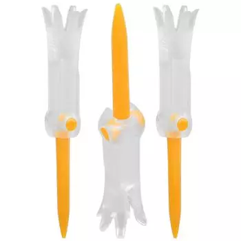 Foldable Training Golf Tee Anti Flying Rotatable Practice Accessories Ball Studs for GolfOrange