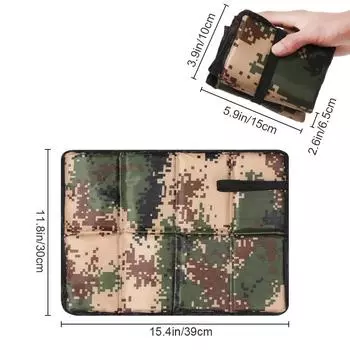Folding Camping Mat Foam Sitting Pad with Portable Bag Waterproof Oxford Cloth Beach Mat Prevent Dirty Hiking Small Picnic Seat