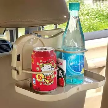 Folding Car Drink Holder Auto Back Seat Table Drink Food Cup Tray Holder Stand Desk Hot Selling Car Interior Tray Dining Table чёрный