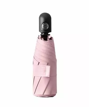 Folding For Both Sunny and Rainy 8 Folding Folding Parasol Parasol, Lightweight, Compact, Days, Ribs, Compact, Chic, Simple, Stylish, Umbrella, (Pink) розовый