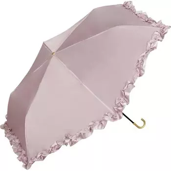 Folding Satin Ruffle Mini Folding For Sunny or Rainy For Commuting to Work or Adult Chic Wpc. Umbrella, Umbrella, Umbrella, Pink, Umbrella, 50cm,