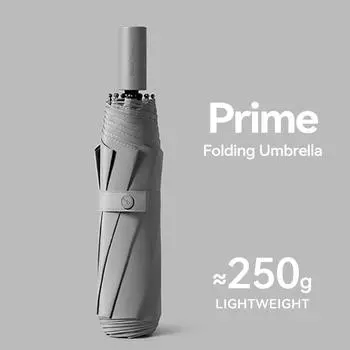 Folding Umbrella for Women Men, Simple Style Umbrella Rain, 250g Lightweight, Travel Outdoor Luxury Umbrella синий