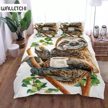 Folivora Пододеяльник Комплект постельного белья King Queen Double Full Twin Single Size EU single(135x200cm)