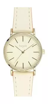[Follow] Fragola Bicolor Band Watch N02122S-1 IVOR Women s Ivory