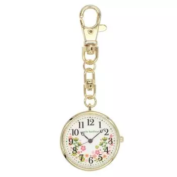 [Follow] Pocket Watch Porte Bonheur Flower Key Charm Watch N01423S-0 GR Women s