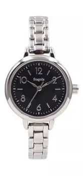 [Follow] Watch Fragola Standard Form Metal Watch N02421S-2 SVBK Women s Silver