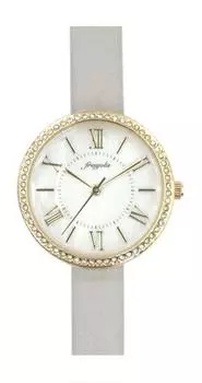 [Follow] Watch fragola Stone Bezel Band Watch N03823A-1 LGY Women s Gray