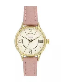 [Follow] Watch Fragola Sweatproof Belt Basic Ring Watch H03622A-1 PK Women s Pink