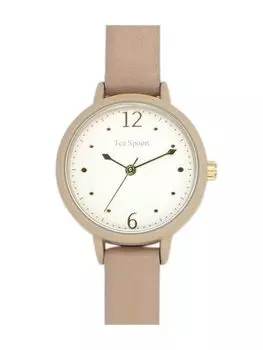 [Follow] Watch Tea Spoon Beige Case Watch E03721A-1 BE Ladies Beige