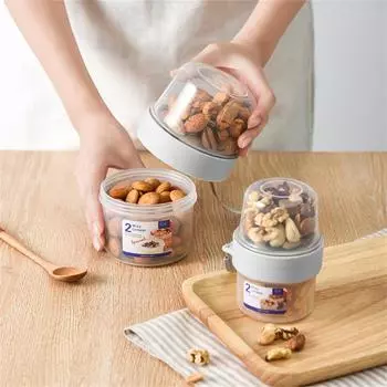 Food Container Salad Yogurt Box Transparent White Popular Household Storage Collection Utensils Food Supplement Box Storage Cup