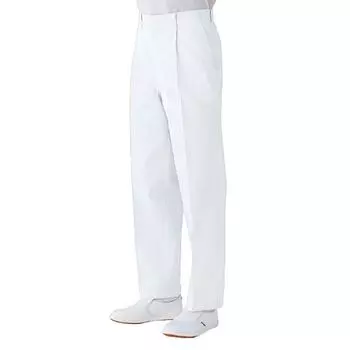 Food Hygiene Work Clothes Thick Slacks MH01 Bottom White L [Midori Anzen] Men s белый