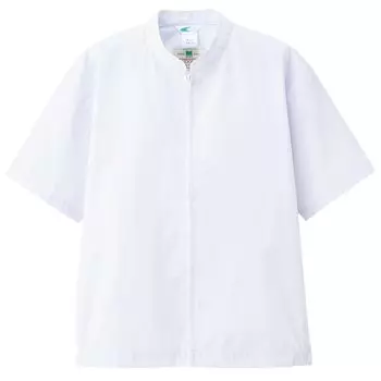Food Hygiene Work Short Ultra 3L [Midori Anzen] Clothes, Sleeve, Blouson, Unisex, Breathable, Thin, MHS04, Top, White, белый