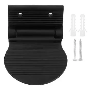 Foot Rest Wall Mount Space Aluminum Non Slip Foot Pedal for Hallway Entryway Bathroom(Black ) чёрный