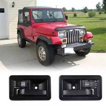 For 1987-2004 Jeep Wrangler Inside Door Latch Handles Part 55176476AB 55176477AB