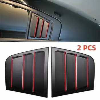 For 2011-2021 Dodge Charger Window Scoop Side Louver Air Vent Cover Trim Black