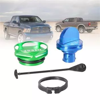 For 2014-2018 Dodge Ram 1500 2500 3500 Diesel Fuel Filler Cap Gas Tank Cover Kit