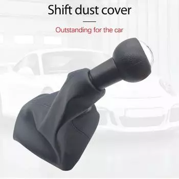 For 307 CC 308 206 406 5-Speed Gear Knob With Collars Gear Lever Dust Anti-dust Cover Interior Parts
