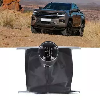 For 6-Speed Manual Transmissions Car Gear Shift 6 Speed Gear Lever Driving Experience ABS Plastic Leather Boot Cover CHINA