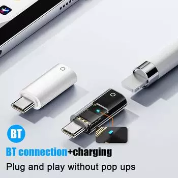 Для Apple Pencil Apple Stylus первого поколения адаптер для зарядки BT для iPad Charging 10 адаптер M7N3 White-1pcs