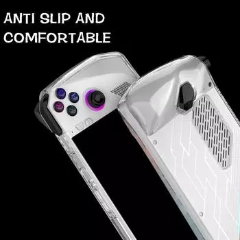 For ASUS ROG Ally Protective Cover All-in-one TPU Soft Protective Game Case Silicone Console Ca D2V3 transprent-For rog ally