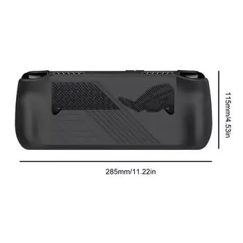 For Asus ROG Ally X Gaming Console Silicone Protective Cover with Thumb Grip Caps Protector Shell Sleeve Drop-proof Anti-Scratch красный