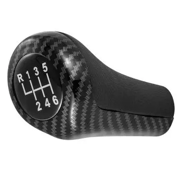 For BMW 1 3 5 6 Series E46 E53 E60 E61 E63 E81 E82 E83 E84 E87 E90 E91 E92 Car 5 6 Speed Leather Gear Stick Silver Shift Knob