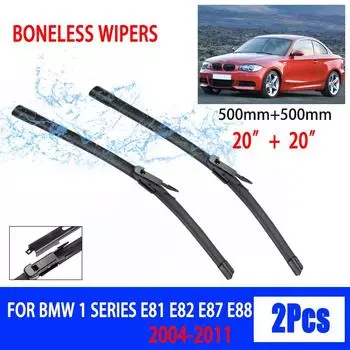 For BMW 1 Series E81 E82 E87 E88 2004-2011 Car Wiper Dovetail Soft Rubber Wiper Windshield Windscreen HD Quiet Automotive Wiper