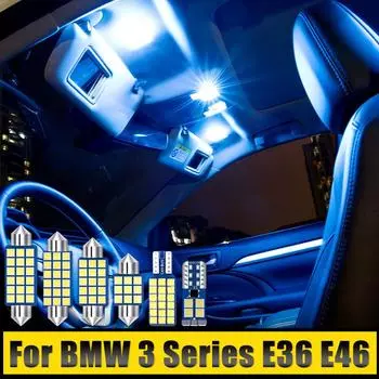 Для BMW 3 серии E36 E46 M3 316i 318i 323i 325i 320i 328i 318d 320d 330d Автомобильные лампы для чтения, зеркальце, вещевой ящик, лампы багажника E36 All Models 11PCS белый