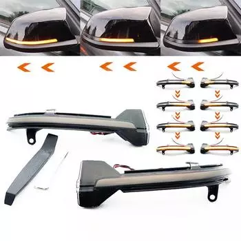 Для BMW 5 6 7 серии F10 F11 F07 F06 F12 F13 F01 динамический указатель поворота светодиодный индикатор заднего вида на зеркале мигающий последовательный свет Left and Right