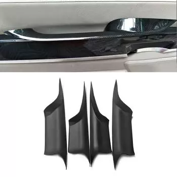 Для BMW 7 серии F01/F02 2009 - 2015 730 740 750 760 автомобильный стайлинг внутренняя дверная ручка тяга защитная быстроустанавливаемая накладка отделка Front Carbon Texture