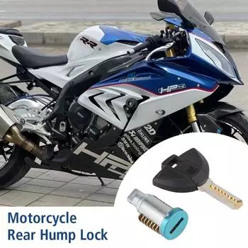 For BMW S1000RR S1000R 2015-2017 Motorcycle Rear Final Seat Lock Core Lock Key Motorcycle Rear Hump Lock Lock Rear Hump Lock Sliver