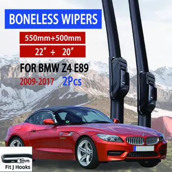 For BMW Z4 E89 2009-2017 Car Windshield Wiper U-type Soft Rubber Frameless Bracketless Car Wipers 22 +20