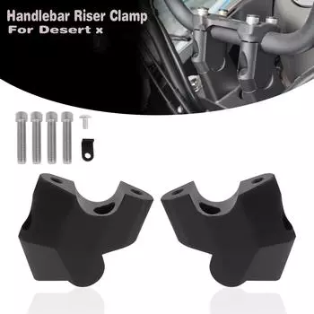 For DUCATI DESERT X Desert X DesertX 2025-2025 Motorcycle Handlebar Riser Up Handle Bar Bracket Mount Kit Clamp Extend Adapter чёрный