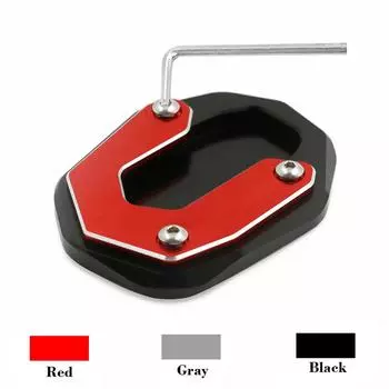 For Ducati Scrambler 800 Scrambler800 2015-2018 Motorcycle CNC Enlarge Foot Side Stand Pad Kickstand Extension Support Plate чёрный