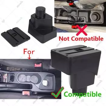 For FORD EcoSport Armrest Box For Ford EcoSport 2013-2018 Car Armrest Interior Details Retrofit Car Accessories Storage Box