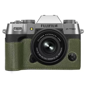 For Fujifilm BEADY FUJIFILM XT50 Hand Grip Case PU Leather xt50 Leather Hand Grip Green X-T50 x-t50