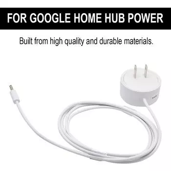 for Google Home Hub Power Supply AC Charger Adapter for Google nest Mini 14V Wifi for Google ne U2D1 white-For Google home hub