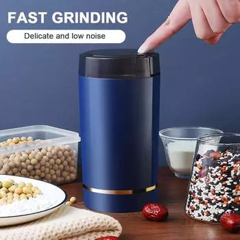 For Grinder Herb Nuts Grains Pepper Grass Spice Flour Mill Cafe Beans Detachable Grinder Machine 50g 220V белый