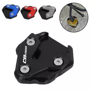 For Honda CB1300 CB 1300 2020 2025 2025 2025 2025 Motorcycle CNC Kickstand Foot Side Stand Extension Enlarger Support Plate Pad красный
