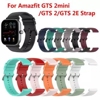 For Huami Amazfit GTS/BIP U/GTR 42mm/BIP 2 Silicone Band For Xiaomi Amazfit GTS 2 Mini Strap Smart Watch Band Sport Bracelet