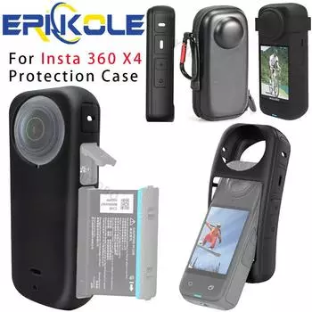 For Insta360 X4 Protective Case Mini Bag for Insta360 X4 Screen Protector Film for Insta 360 X4 Action Camera Accessories
