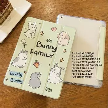 Чехол для iPad 2021 9th 10.2 с рисунком семьи милых котят iPad Smart Tri-Fold Case для iPad 2022 10th Air4 Air5 10.9 2018 6th/5th 9.7 с держателем для карандашей iPad 2021 Gen910.2