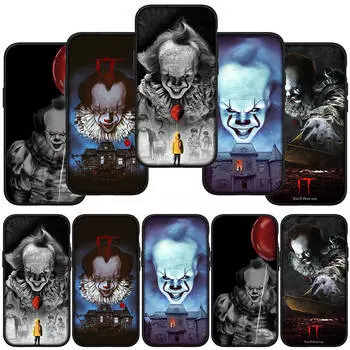 for iPhone 16 15 X XR Samsung Galaxy S24 S23 Plus Xiaomi Redmi Note 13 12 11 Pro Max 9 10 14 13COPPO Huawei Cover Wallpaper Pennywise It Phone Case for Samsung Galaxy S7 ceil