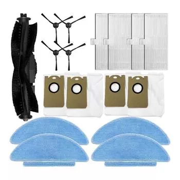 For MEDION X20 SW+ MD 11415 Replacement Parts Accessories Main Side Brush Hepa Filter Mop Cloth Dust Bag