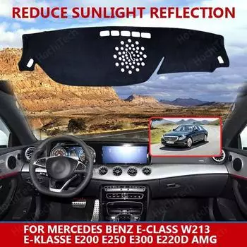 для Mercedes Benz E-Class W213 E-Klasse E200 E250 E300 AMG Dashmats Car-styling Accessories Dashboard Cover Pad Carpet sunshade left hand drive