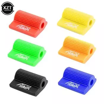 For Motorcycle Decoration Accessory Universal Motorcycle Shift Gear Lever Pedal Rubber Cover Shoe Protector Foot Peg Toe Gel оранжевый