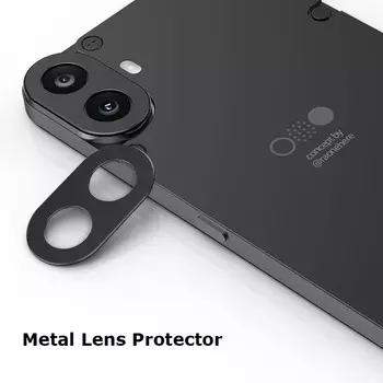 For Nothing CMF Phone 1 Роскошный круглый корпус камеры с металлическим объективом, устойчивый к царапинам, защитный бампер, защитное кольцо, защитный протектор CMF Phone 1 чёрный