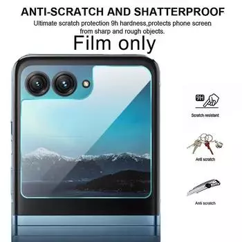 For Razr 40 Ultra / Razr+ Plus (2023) Film Clear Screen Oleophobic Protector Clear TPU X4P0 set-For Razr40Ultra