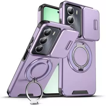 For Realme C75 4G Case Car Magnetic Holder Ring Armor Shockproof Funda For OPPO Realme C75 C 75 RealmeC75 Camera Protect Cover For Realme C75 4G