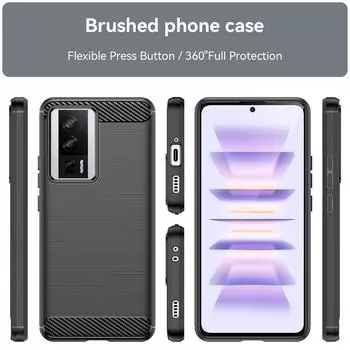 For Redmi K60 Pro redmik60 Xiaomi Poco f5 pro Luxury Silicone Case Back Cover for Mi Poco F5pro redmi k60pro Soft Matte Cases For Redmi K60 чёрный